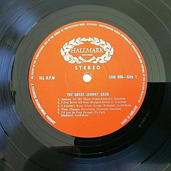 Vinyl Record Johnny Cash Great Country Music Man In Black Hallmark Album 1970 - Picture 6 of 16